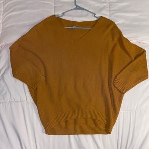 Small, mustard yellow sweater from Charlotte russe!
